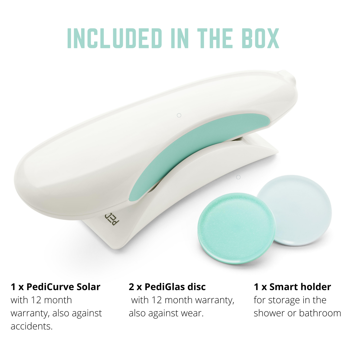 PediCurve SOLAR Bundle (2 PediGlas GROV & SOFT) + PCS Holder (vejledende udsalgspris: 516,- kr)